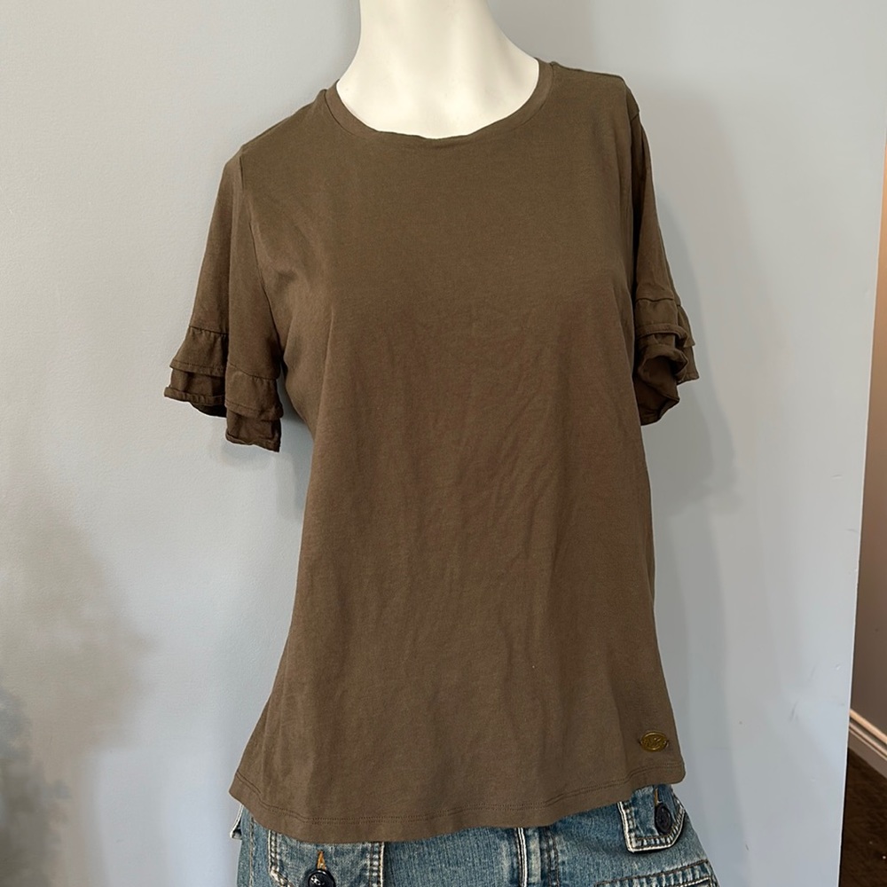 Michael Kors short sleeved women’s top with ruffle sleeves, size M bundle & save